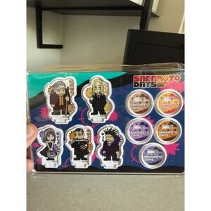 Sakamoto Days Acrylic Mini Figure Set Of 5 new, unopened!